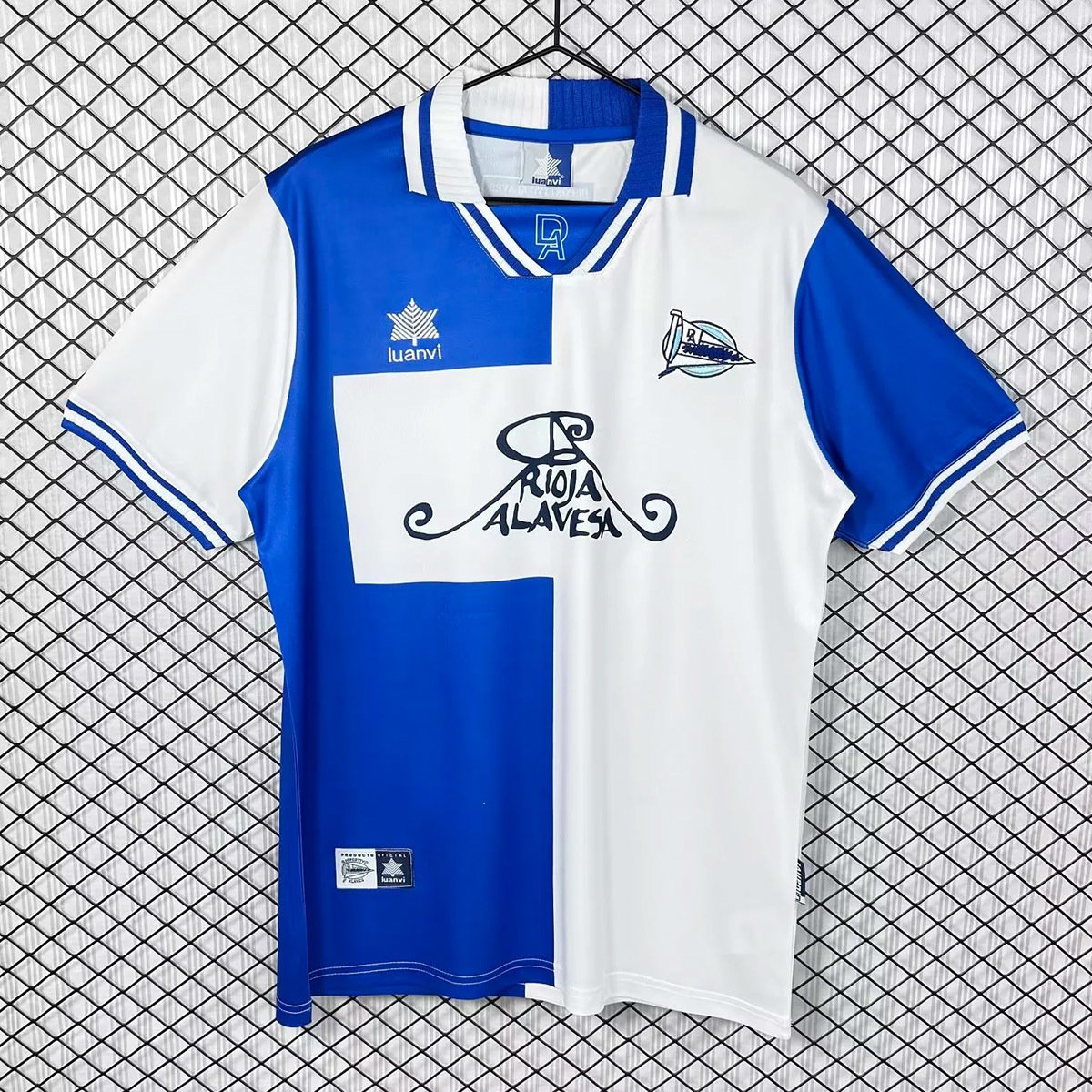 00_01 Alaves Home Retro Soccer Jersey 1 Alaves Home Retro Jersey 2000/01 - Image 1