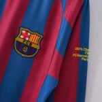 Barcelona Home Champions Final Long Sleeve Retro Jersey 2005/06 - Image 4