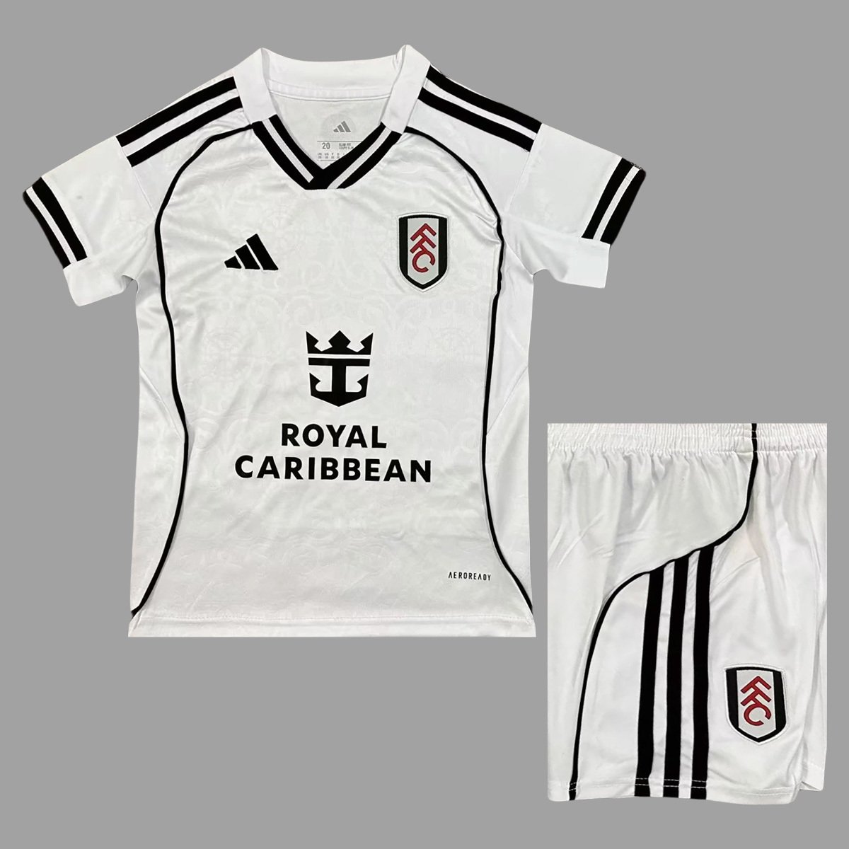 25_26 Fulham Home Kids Soccer Jersey Size 16-28 1 Kids Kit Fulham Home Jersey 2025/26 - Image 1