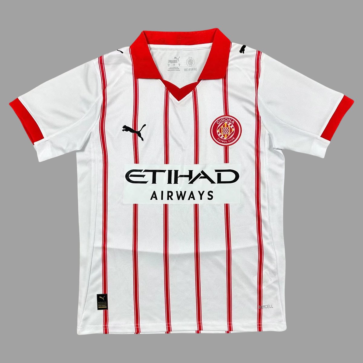25_26 Girona Home Soccer Jersey 1 Girona Home Fan Jersey 2025/26 - Image 1