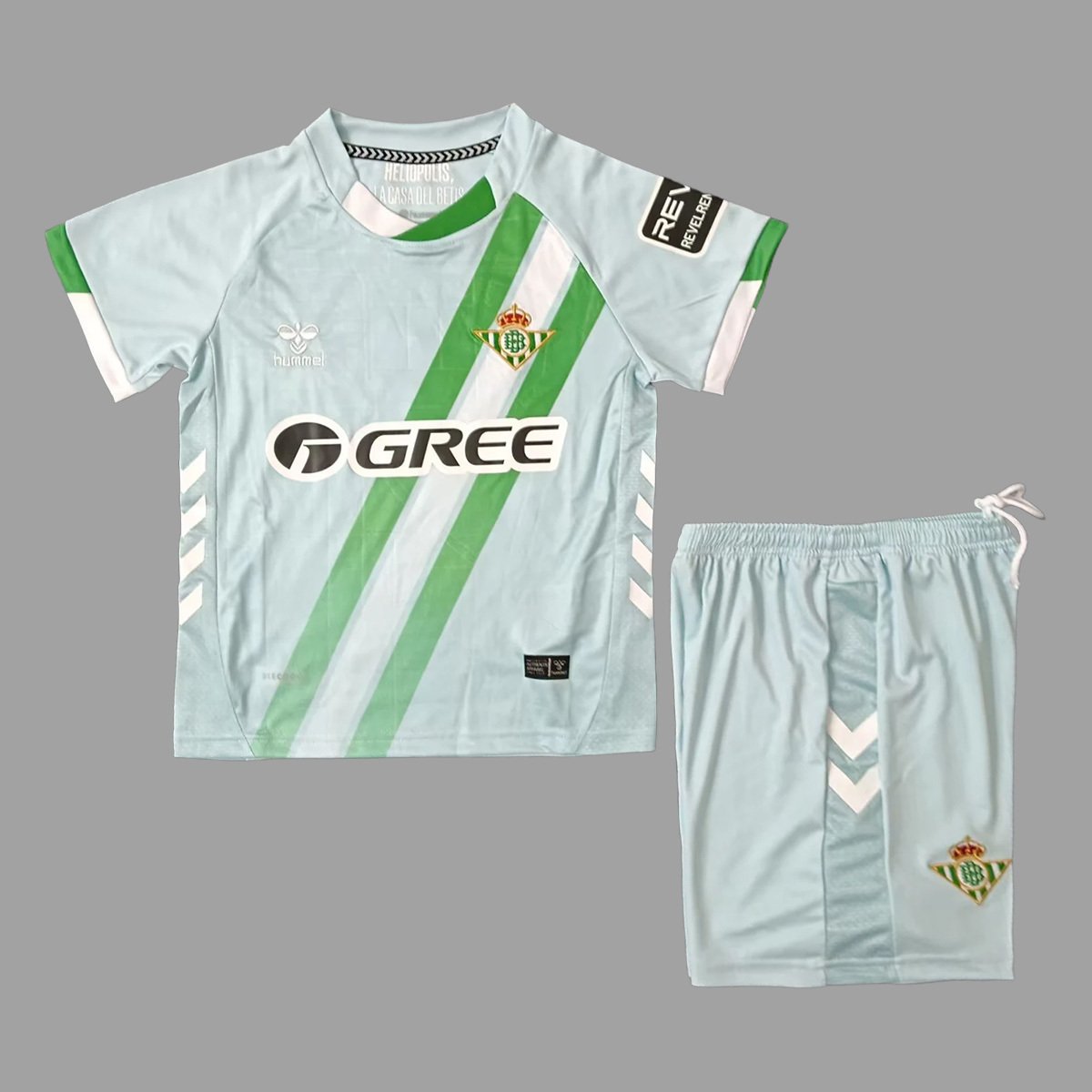 25_26 Real Betis Away Kids Soccer Jersey Size 16-28 1 Kids Kit Real Betis Away Jersey 2025/26 - Image 1
