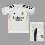 Kids Kit Real Madrid Home Jersey 2025/26