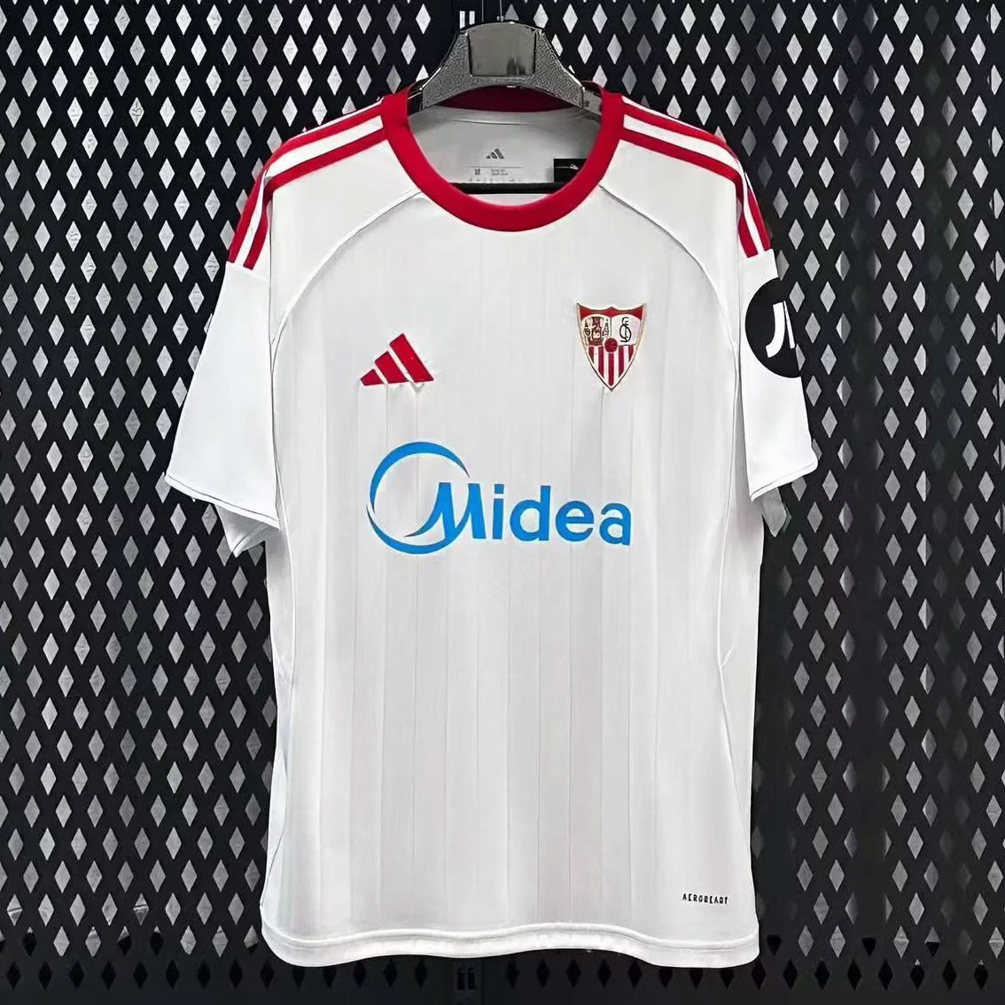 25_26 Sevilla Home Soccer Jersey 1 Sevilla Home Fan Jersey 2025/26 - Image 1