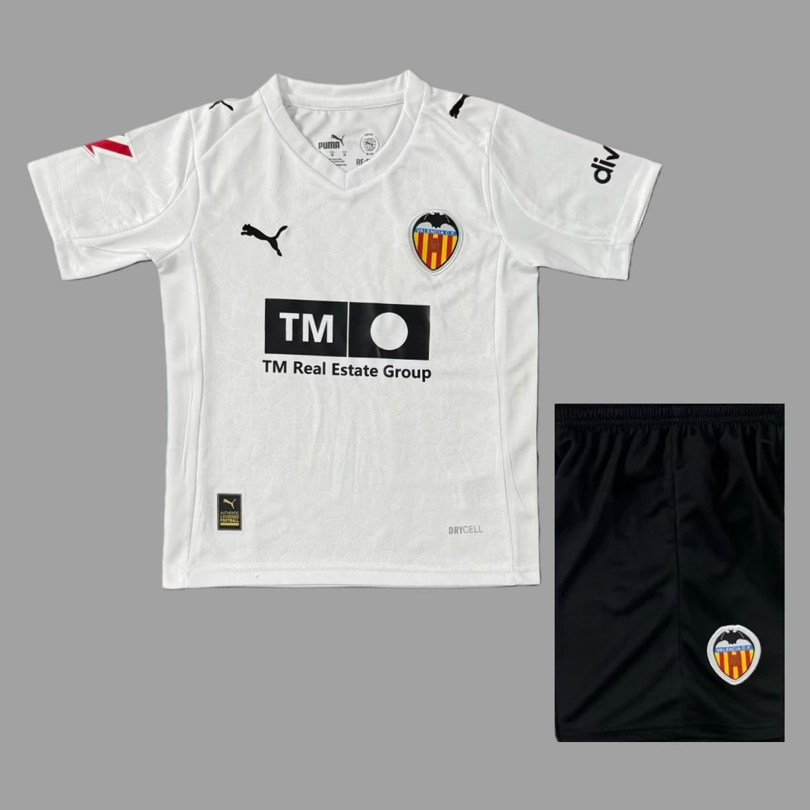 25_26 Valencia Home Kids Soccer Jersey 1 Kids Kit Valencia Home Jersey 2025/26 - Image 1