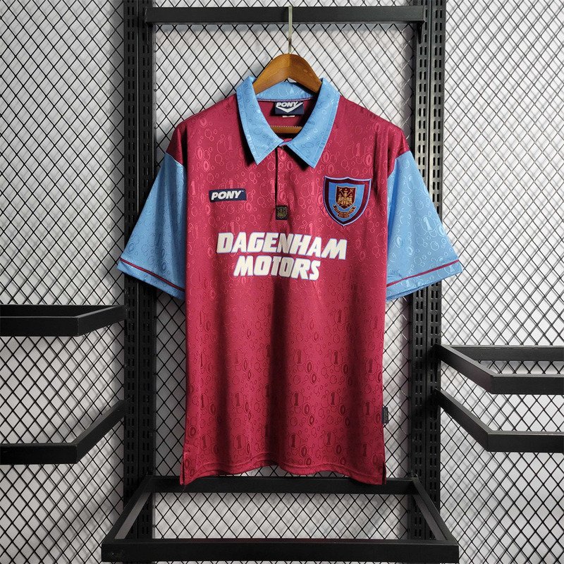 95-97 West Ham home retro 1 West Ham United Home Retro Jersey 1997/97 - Image 1