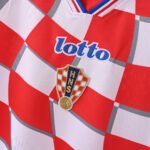 Croatia Home Retro Jersey 1998 - Image 4