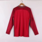 Portugal Long Sleeve Home Retro Jersey 2016 - Image 2