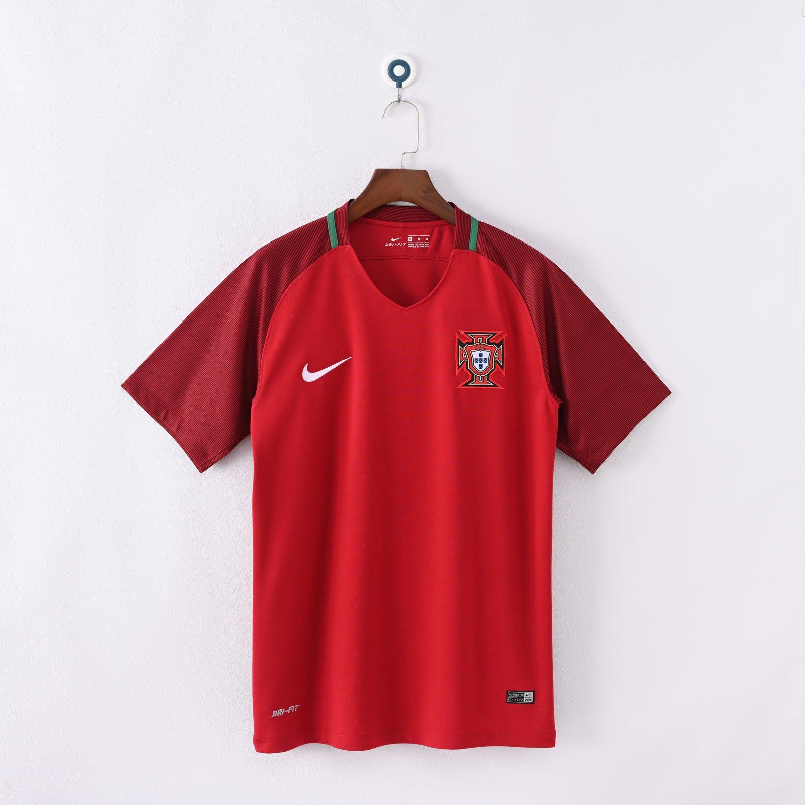 2016 Portugal Home Retro Soccer Jersey 1 Portugal Home Retro Jersey 2016 - Image 1