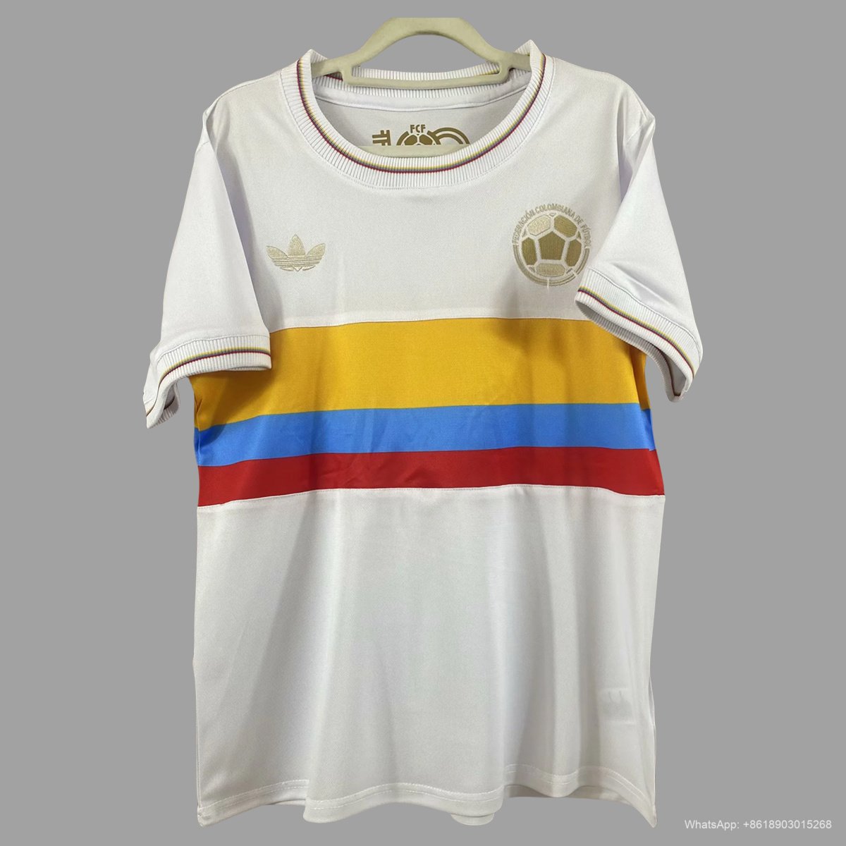 2024 Colombia Centenary Version Soccer Jersey 1 Colombia 100th Anniversary Fan Jersey 2024 - Image 1