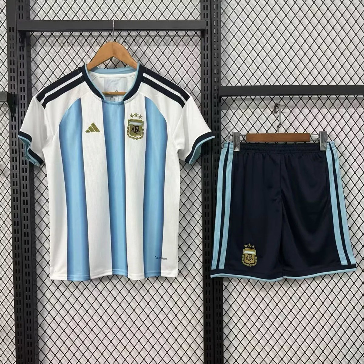 2026 Argentina Home Kids Soccer Jersey 1 Kids Kit Argentina Home Jersey 2025/26 - Image 1