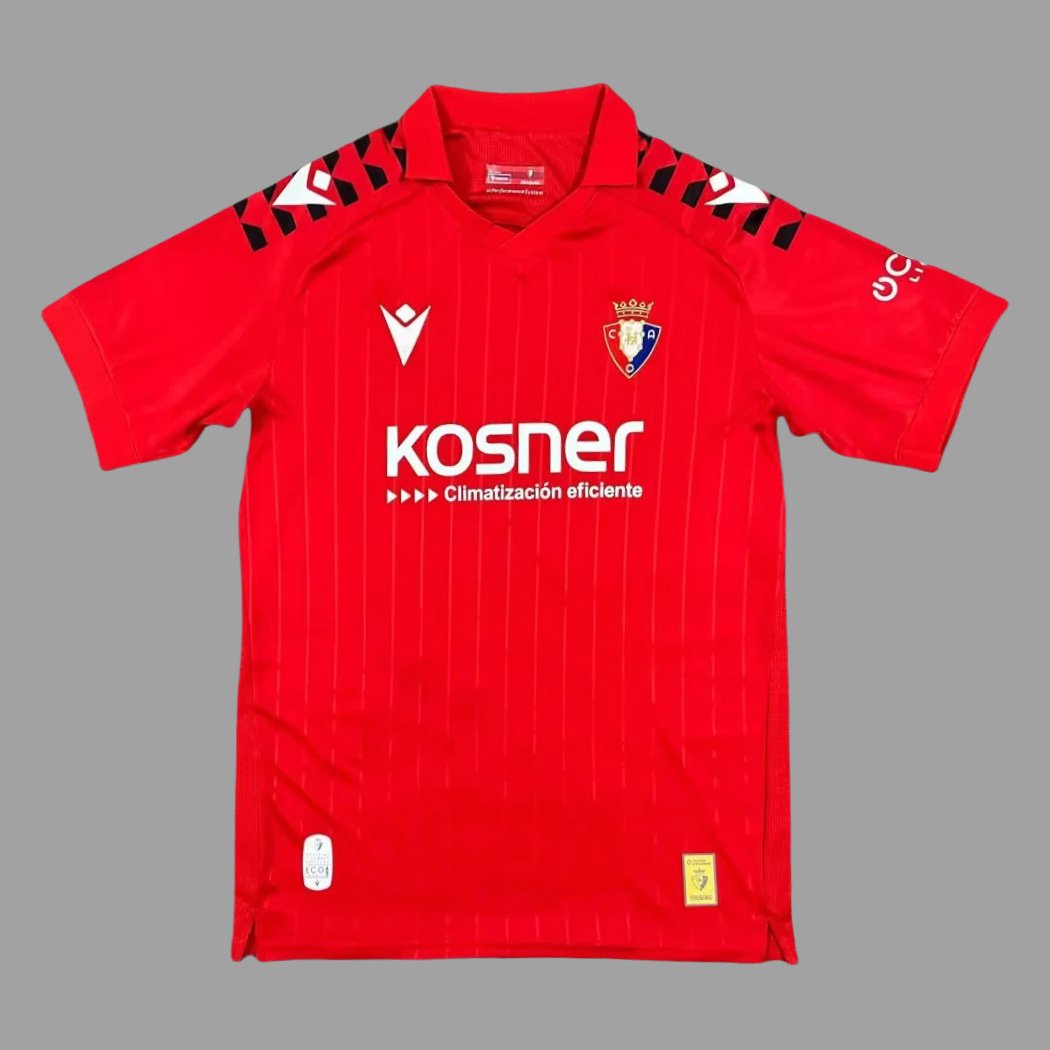 25_26 Osasuna Home Soccer Jersey 1 Osasuna Home Fan Jersey 2025/26 - Image 1