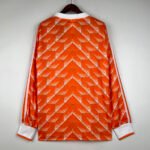 Netherlands Long Sleeve Home Retro Jersey 1988 - Image 2