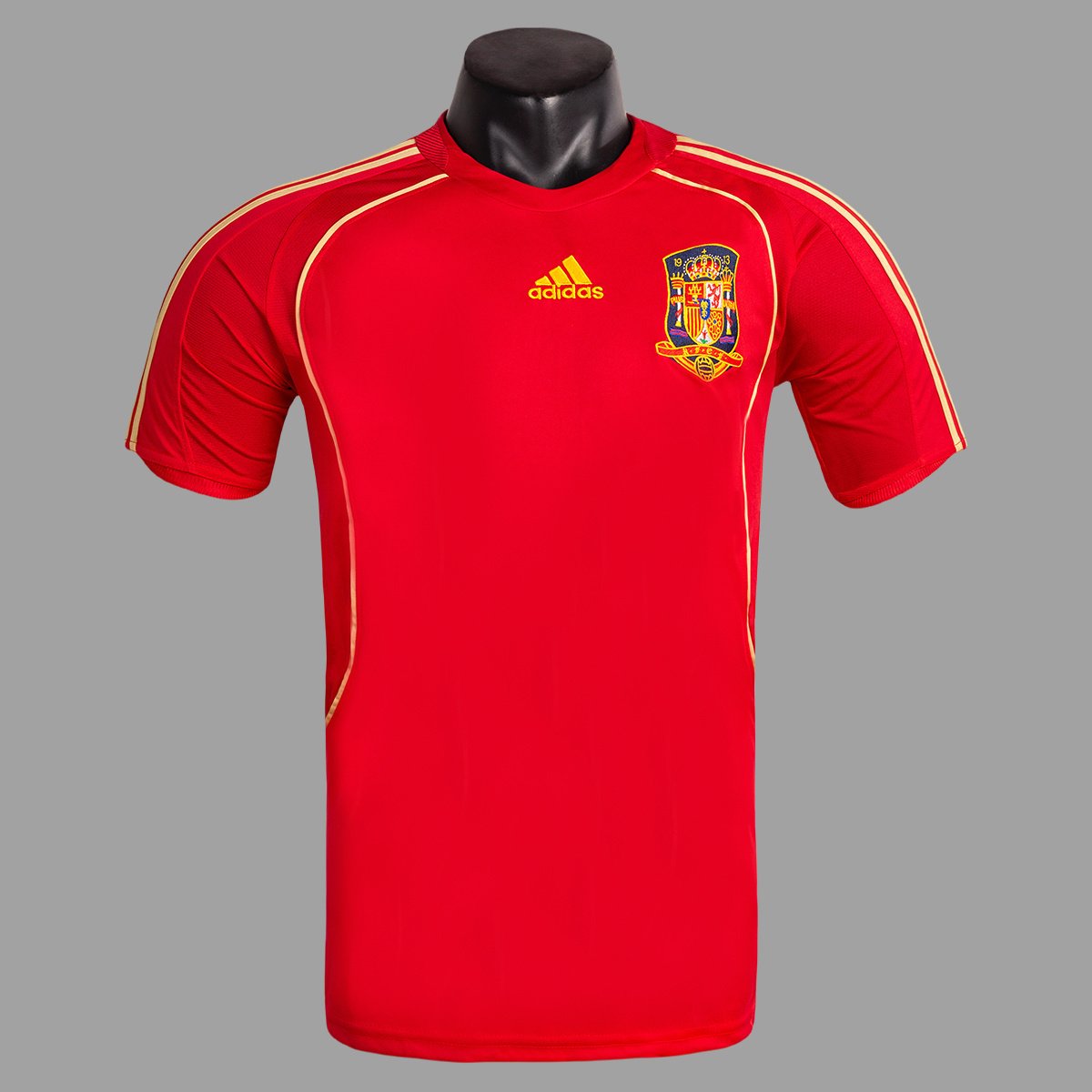 2008 Spain Home Retro Soccer Jersey 1 Spain Home Retro Jersey 2008 - Image 1