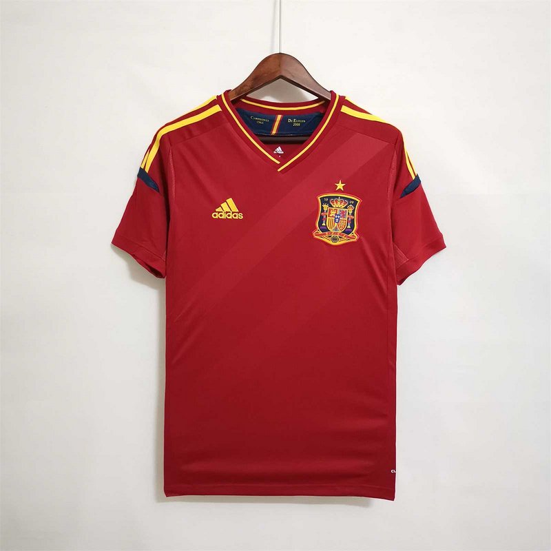 2012 Spain Home Retro Soccer Jersey 1 Spain Home Retro Jersey 2012 - Image 1