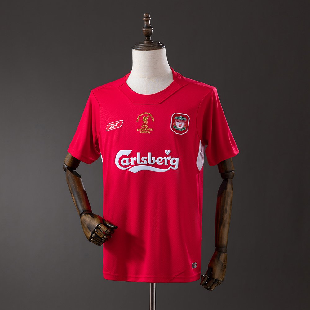 LFC 2004-05 Home Retro Jersey Final Edition Istambul 1 Liverpool Champions League Final Home Retro Jersey 2005