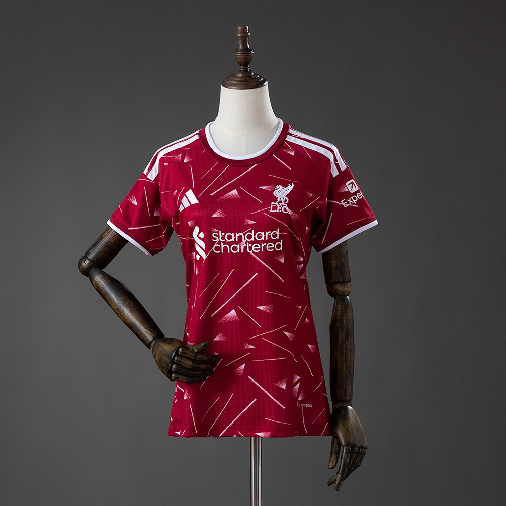 Maglia da casa da donna del Liverpool 26-27 1 Maglia da casa della squadra femminile del Liverpool 26/27
