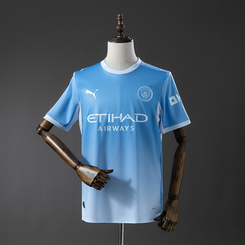 Camisa de jogo em casa do Manchester City 26-27, n.º 1 Camisa de jogo em casa do Manchester City 26/27