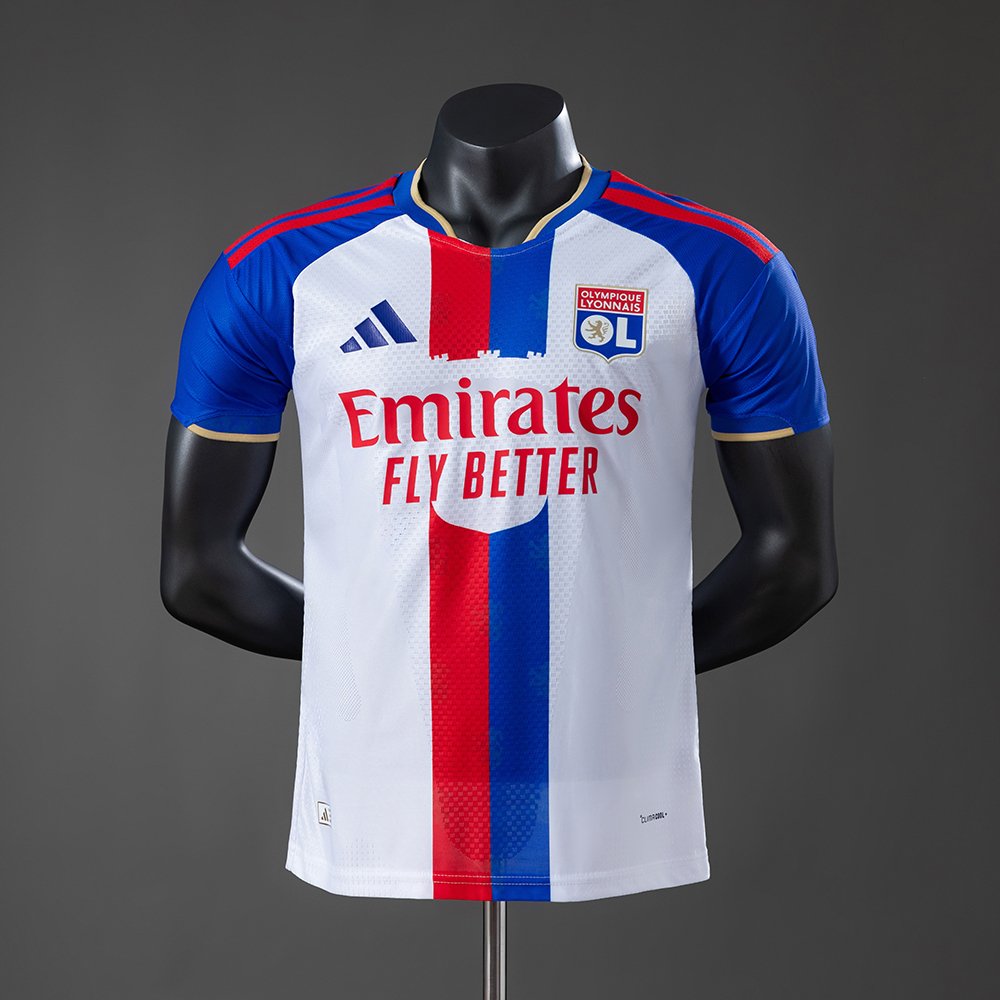 Olympique Lyonnais 26-27 Home Player Version 1 Lyon Home Authentic Jersey 26/27