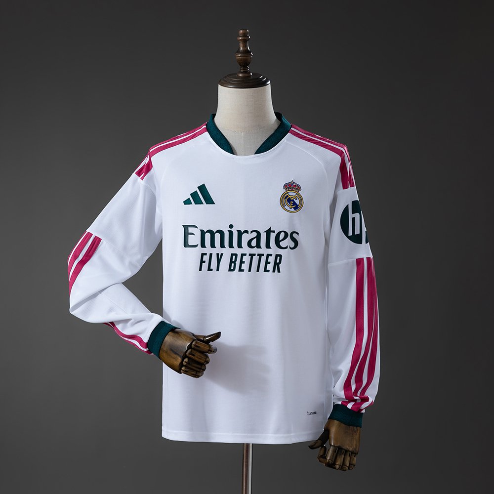 Real Madrid 26-27 Home Long Sleeve Jersey 1 Real Madrid Home Long Sleeve Jersey 26/27