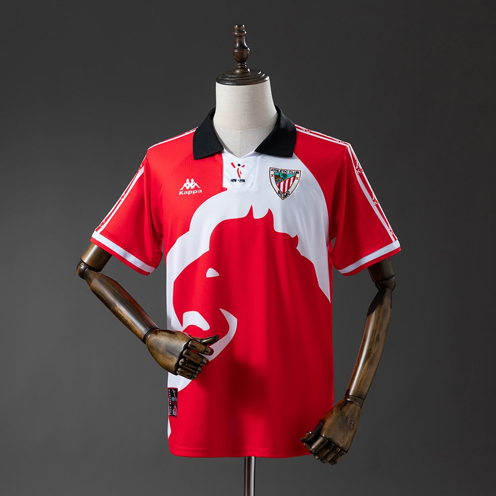 Retro 97-98 Athletic Bilbao home 1 Athletic Club Centenary Edition Home Retro Jersey 97/98