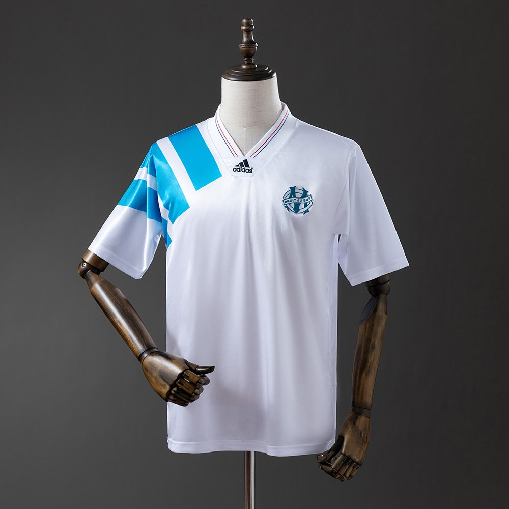 Retro Marseille 92-93 Home 1 Olympique de Marseille Home Retro Jersey 92/93