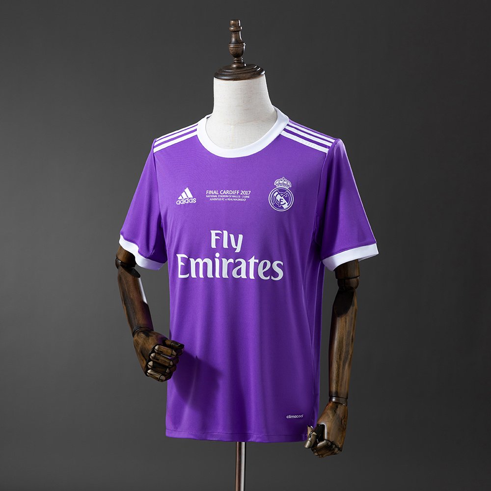 Retro Real Madrid 16-17 away 1 Real Madrid Away Retro Jersey Final Cardiff 2017